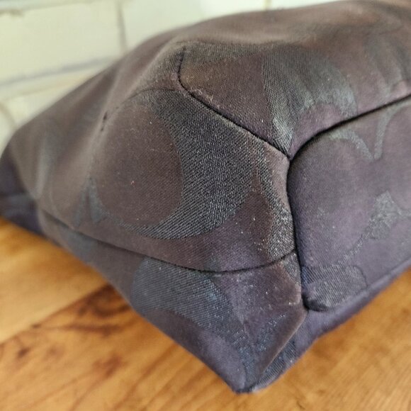 Euc Coach Campbell Metallic Signature Shoulder Bag Handbag - Picture 10 of 12